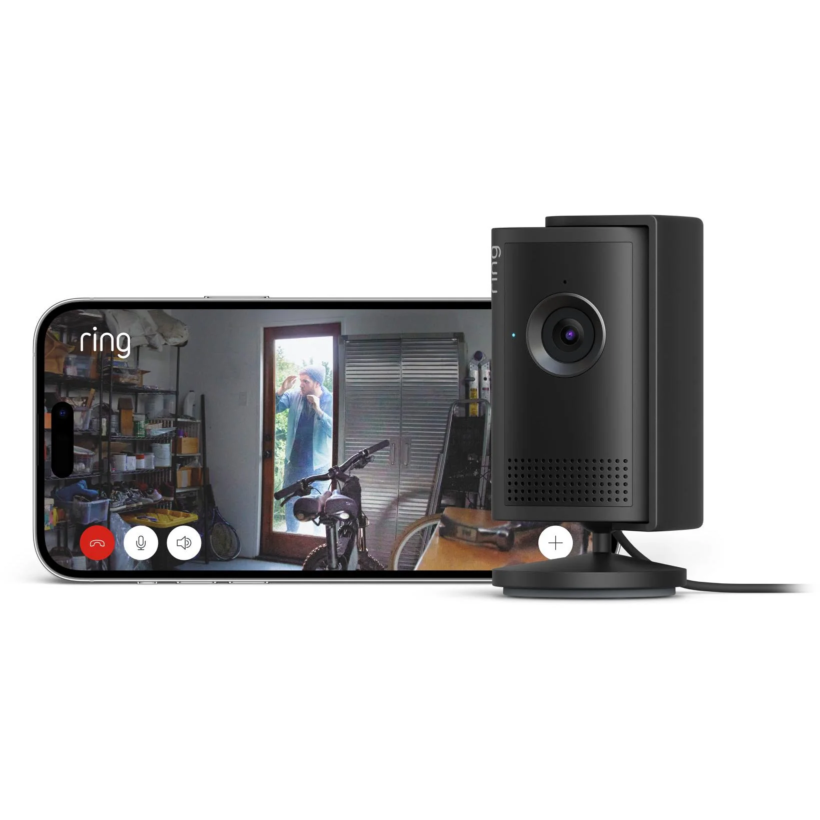 Ring Indoor Cam Plus Plug-In Security Camera (Black) - Image 4