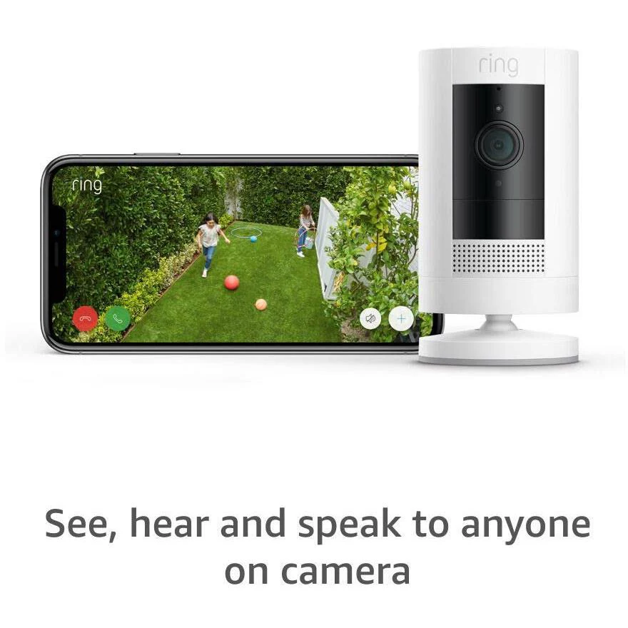 Ring Outdoor Camera [Stick Up Cam] Battery (White) - Image 8