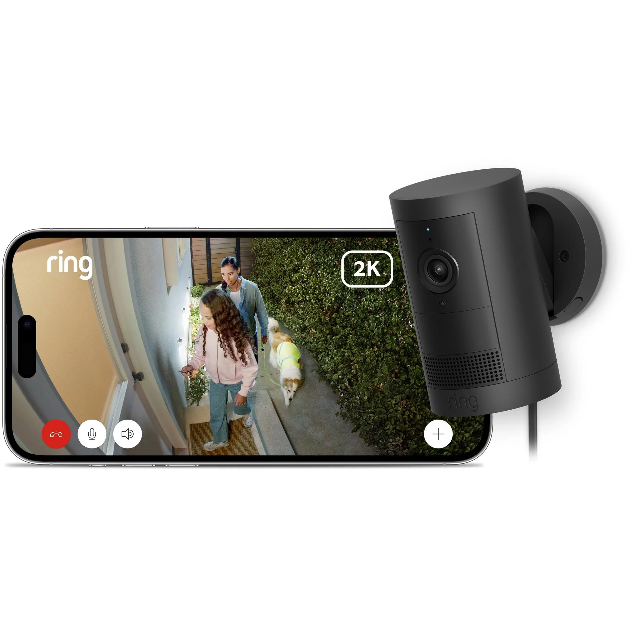 Ring Outdoor Security Camera Plus 2K Plug In (Black) - Image 4