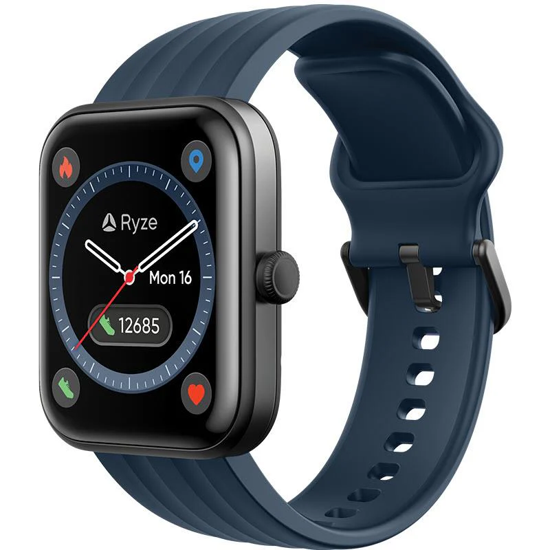 Ryze EVO Fitness & Wellbeing Smart Watch with Alexa (Dark Grey/Red) - Image 4