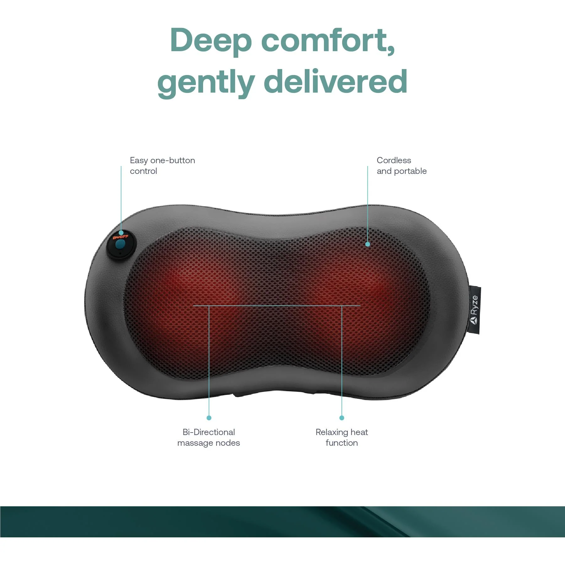 Ryze R-Soothe Shiatsu Massage Pillow - Image 4