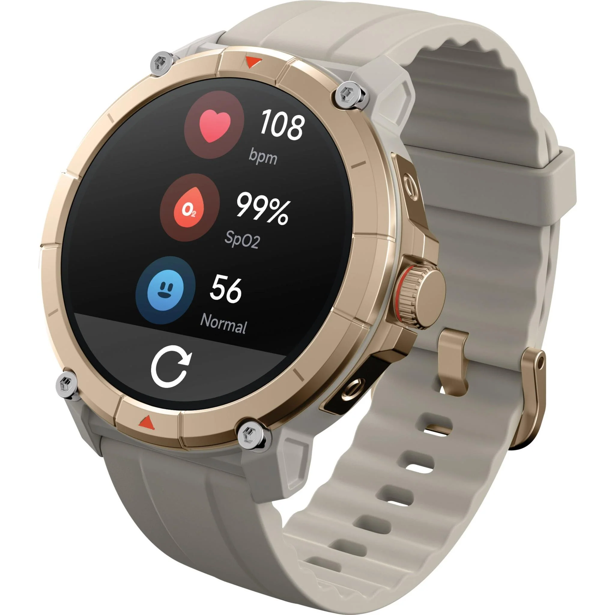 Ryze Trek Smart Watch GPS (Sand/White) - Image 2