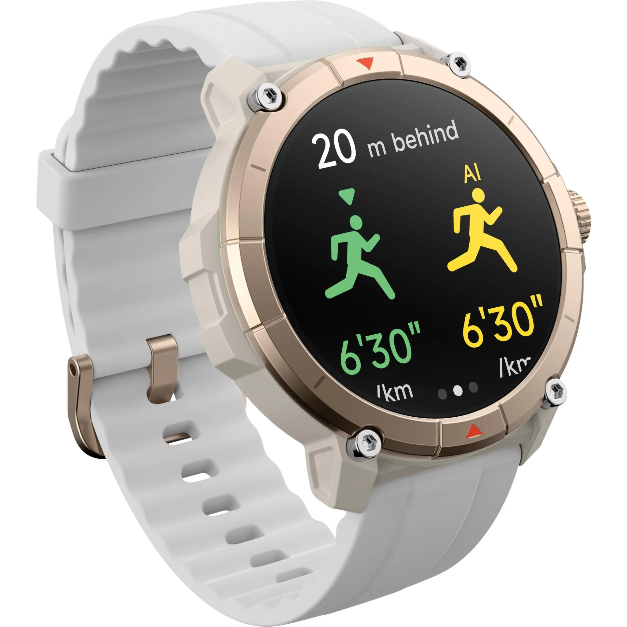 Ryze Trek Smart Watch GPS (Sand/White) - Image 5