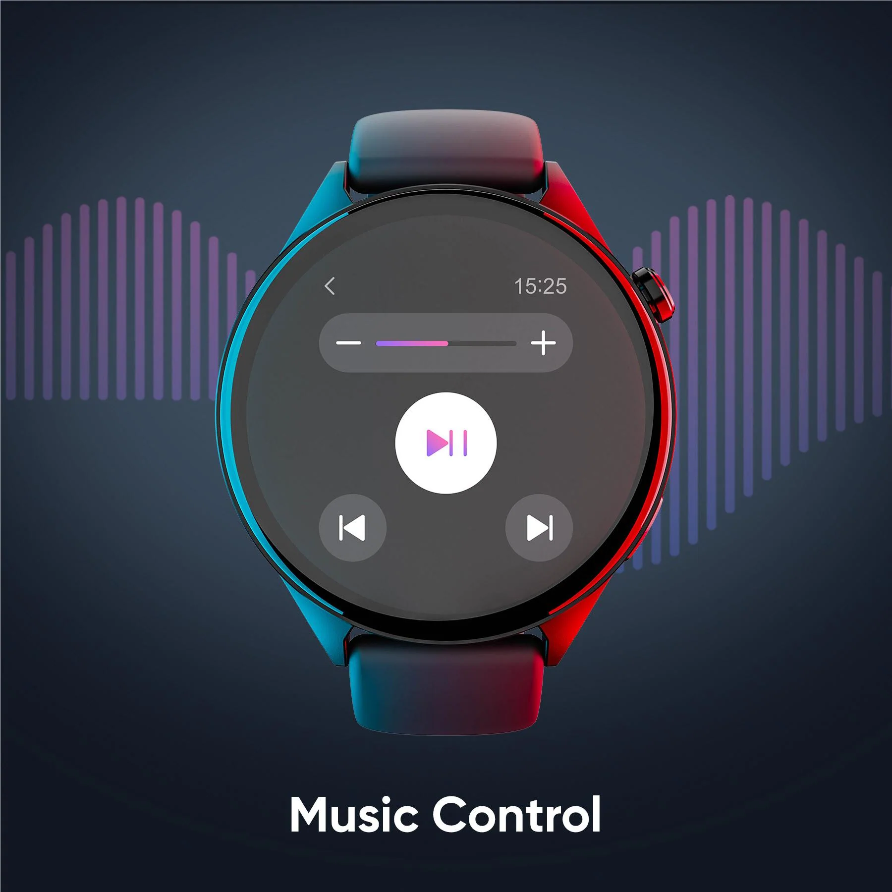 Ryze Wave Smart Watch MP3 (Lilac/Black) - Image 7
