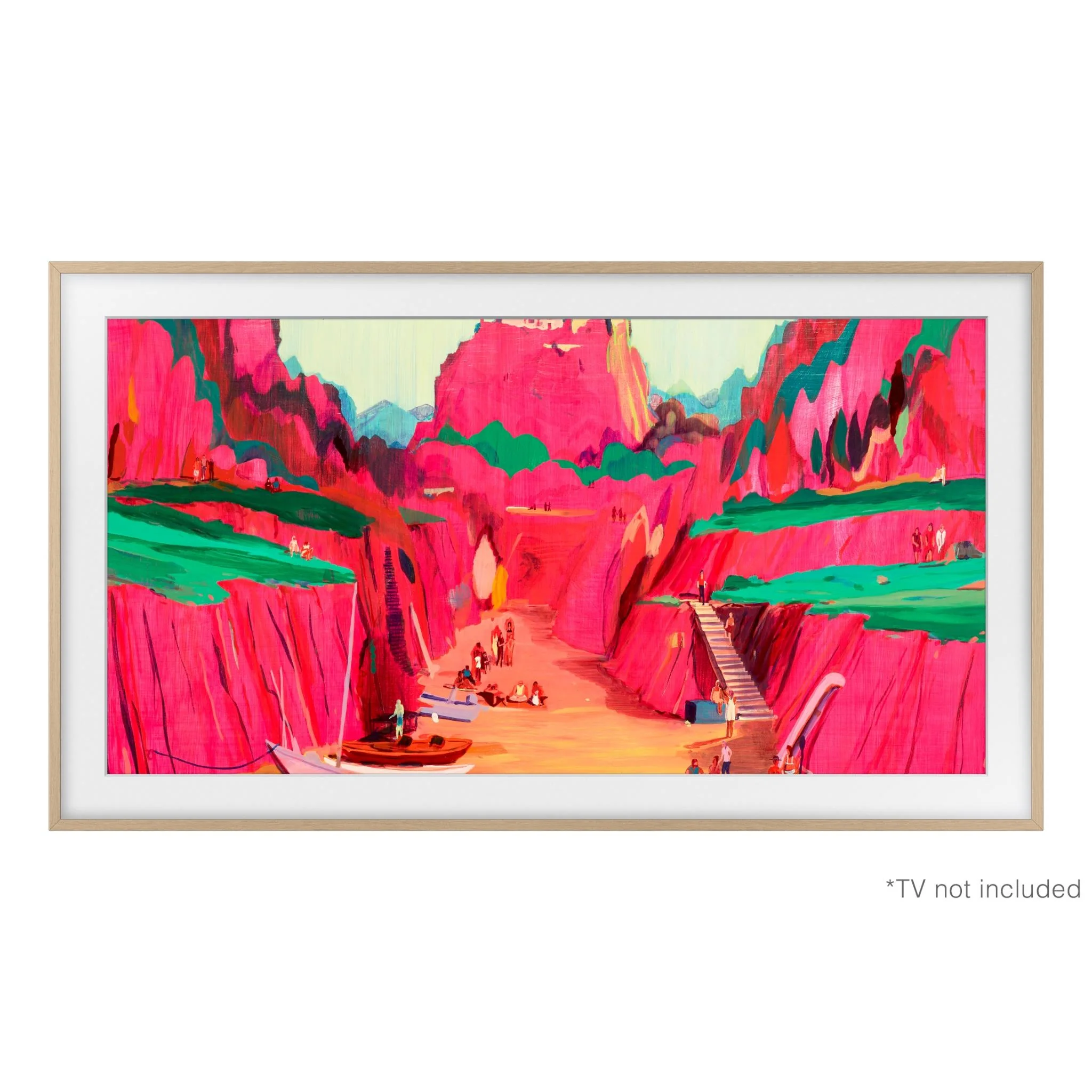 Samsung 75" Customisable Bezel for 2021-2025 Frame TVs (Teak) - Image 3