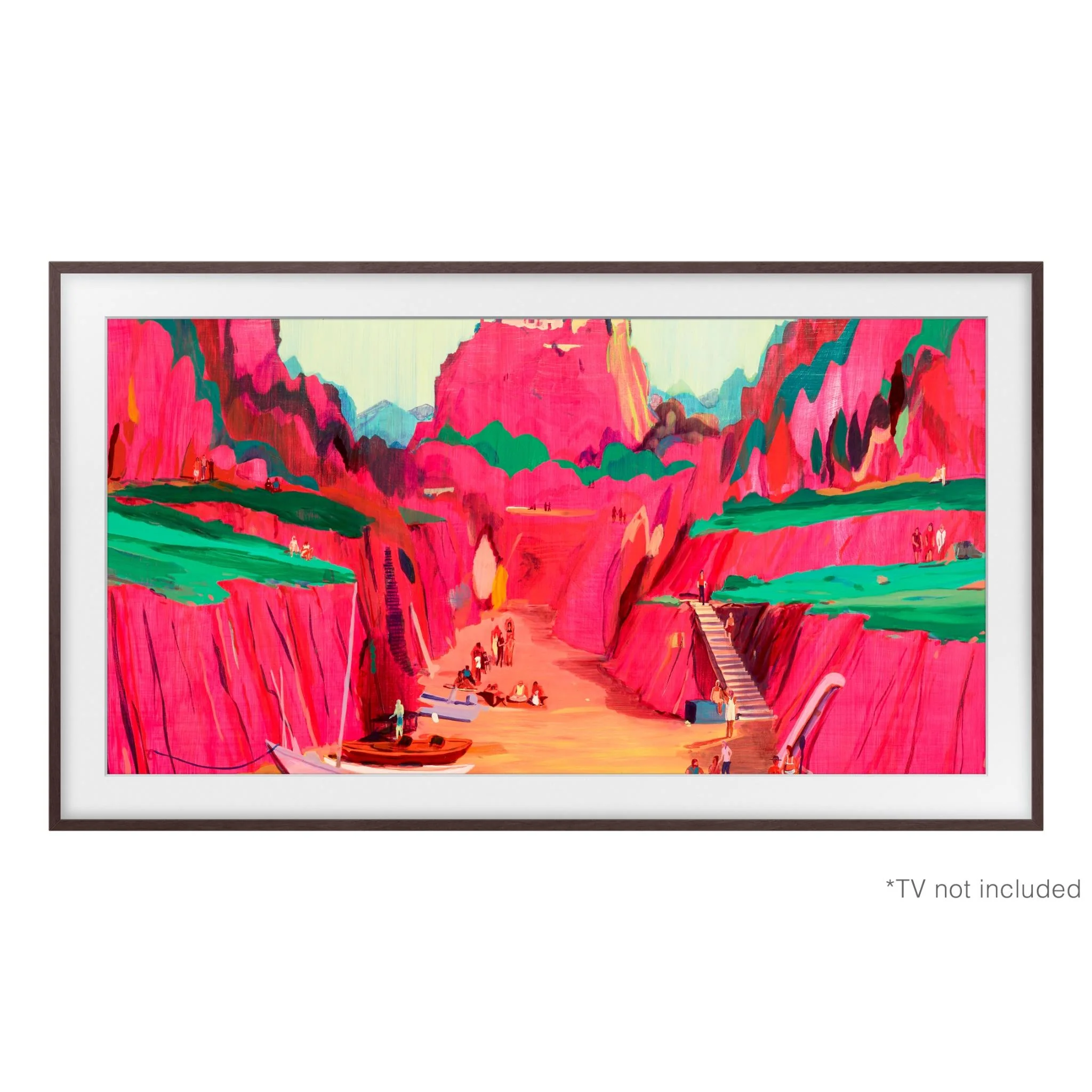 Samsung 85" Customisable Bezel for 2021-2025 Frame TVs (Brown) - Image 3