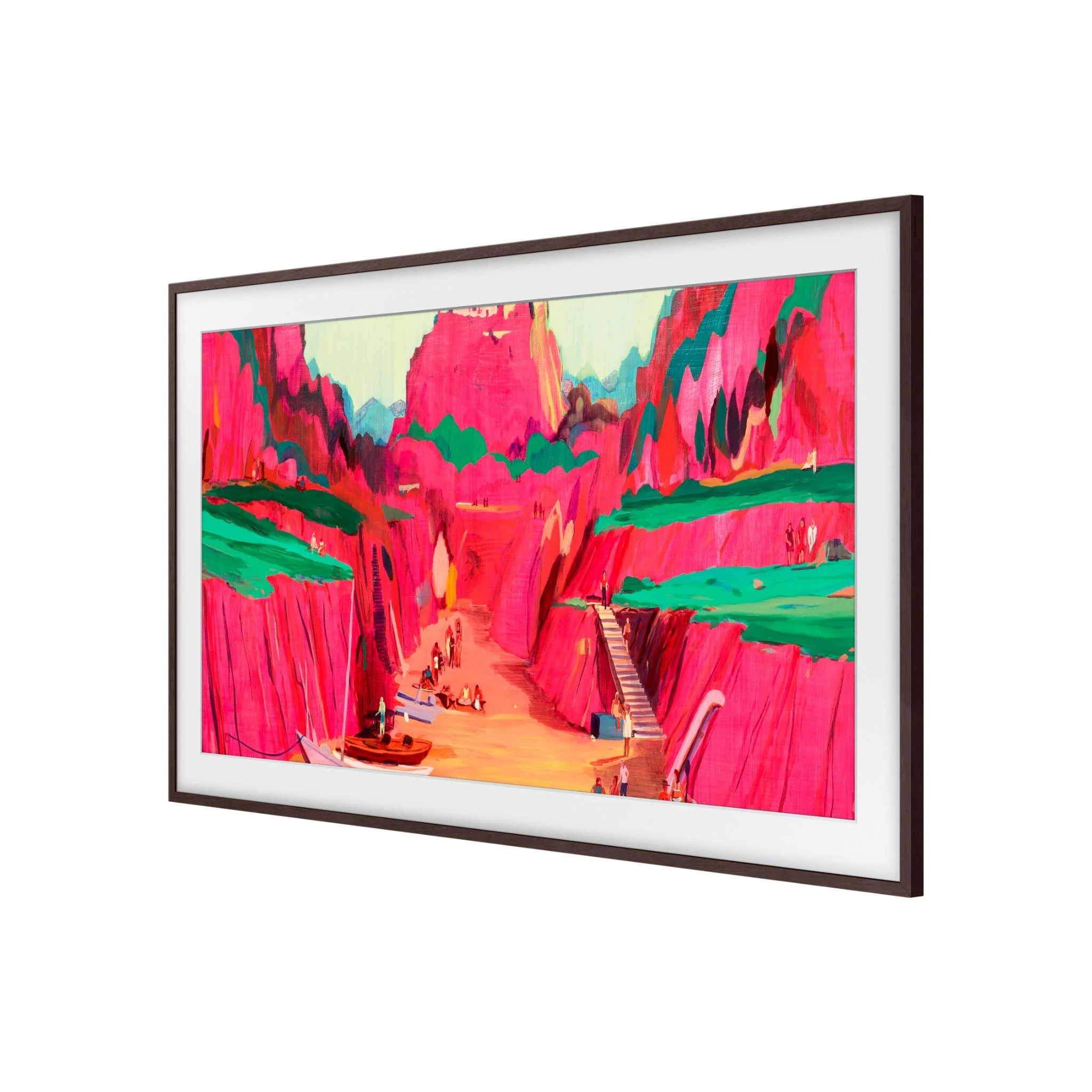 Samsung 85" Customisable Bezel for 2021-2025 Frame TVs (Brown) - Image 4