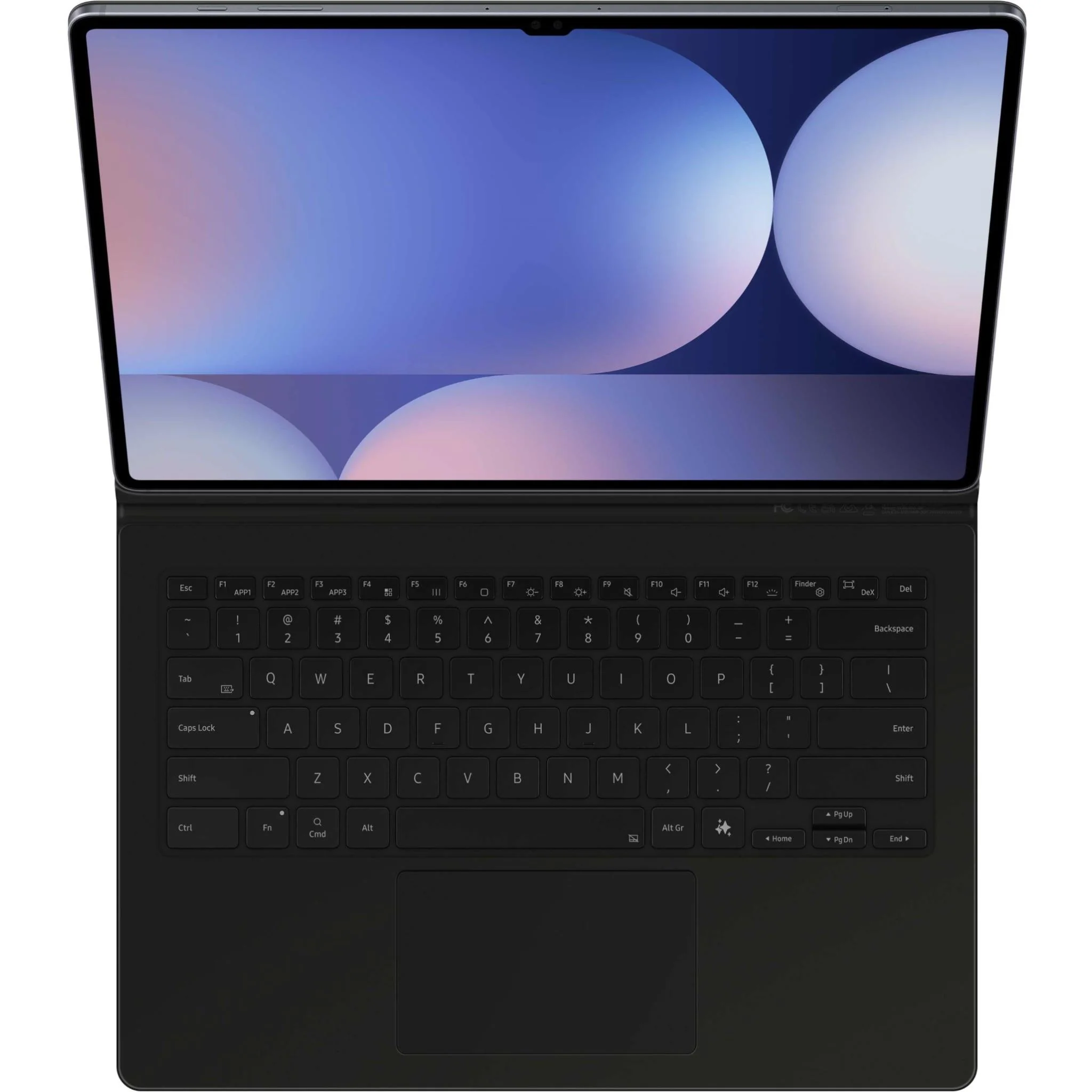 Samsung Book Cover Keyboard with Trackpad and AI Key for Tab S10 Ultra (Black) - Image 4