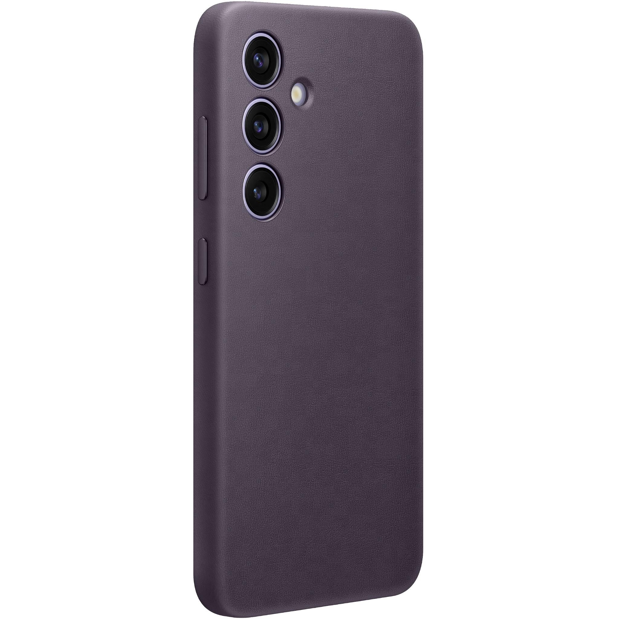 Samsung Faux Leather Case for Galaxy S24 (Dark Violet) - Image 2