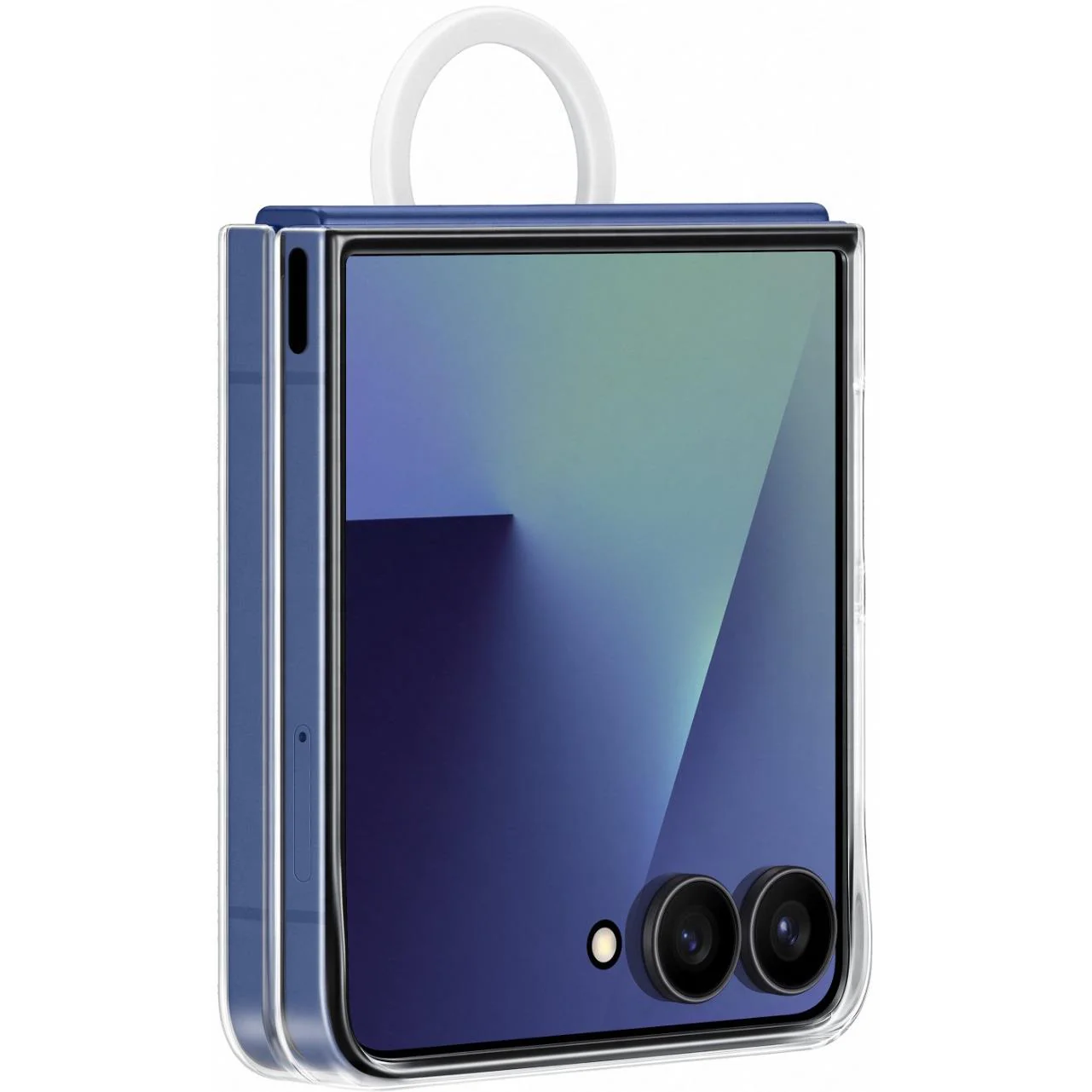 Samsung Silicone Ring Case for Galaxy Z Flip7 (Clear) - Image 6