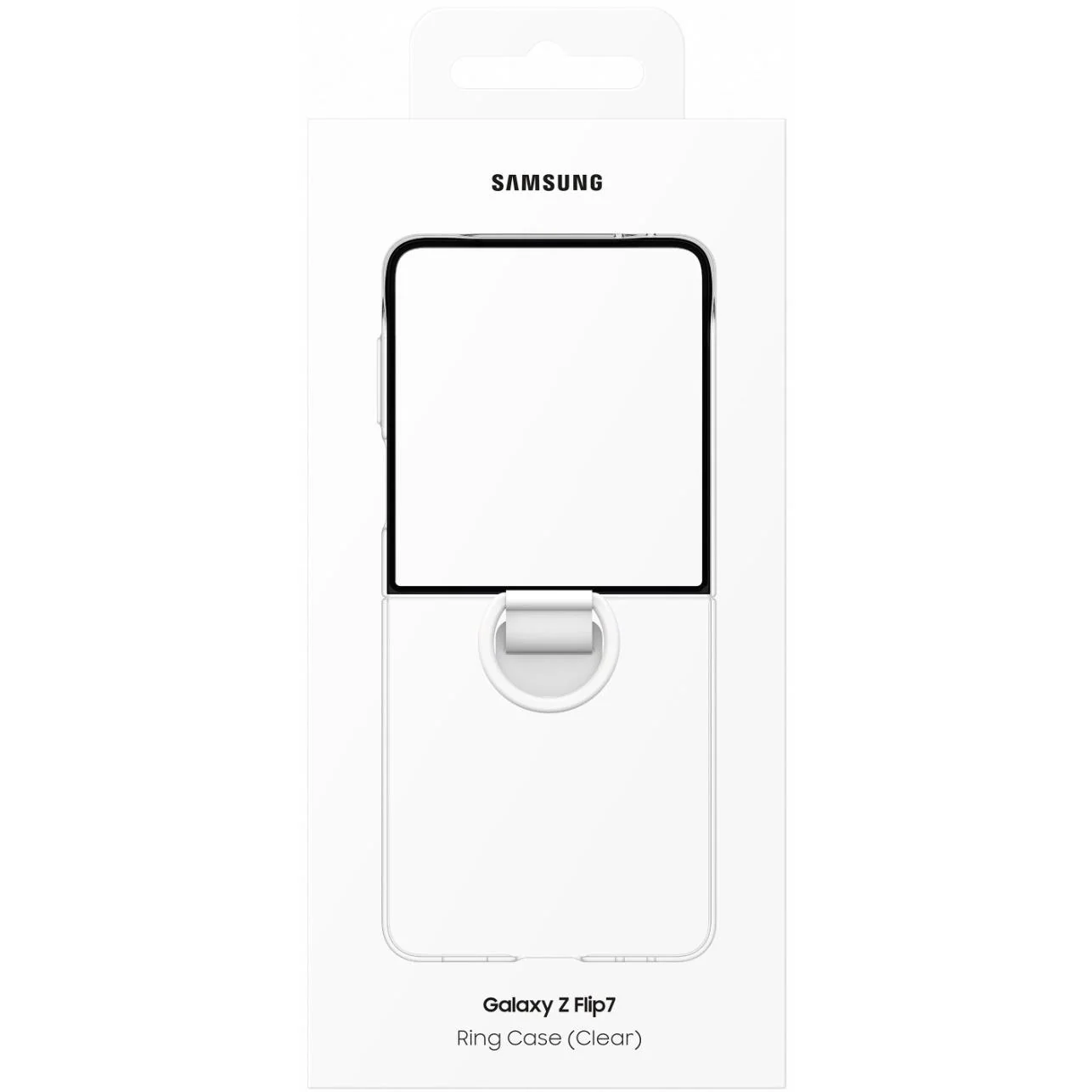 Samsung Silicone Ring Case for Galaxy Z Flip7 (Clear) - Image 7