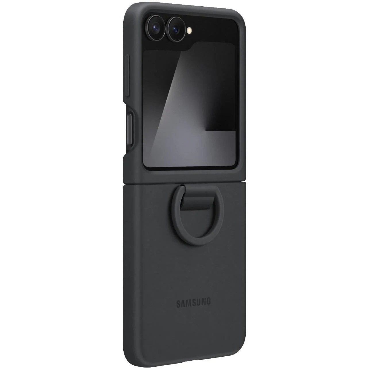 Samsung Silicone Ring Case for Galaxy Z Flip7 FE (Black) - Image 4