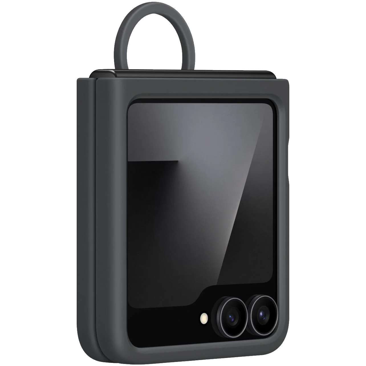 Samsung Silicone Ring Case for Galaxy Z Flip7 FE (Black) - Image 6