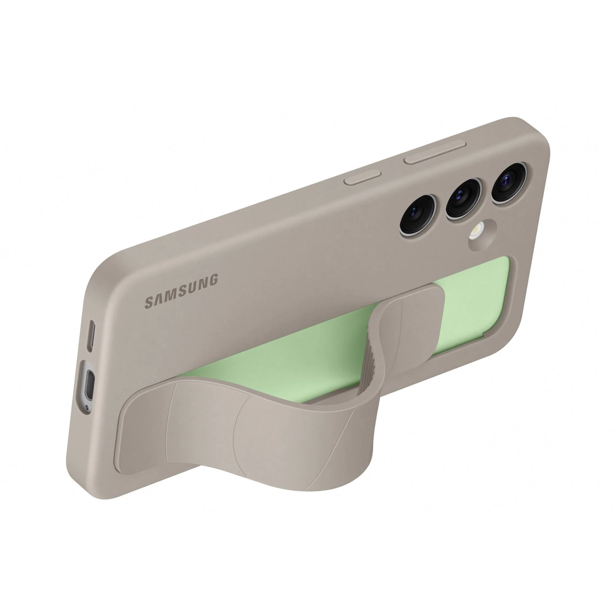 Samsung Standing Grip Case for Galaxy S24 (Taupe) - Image 4