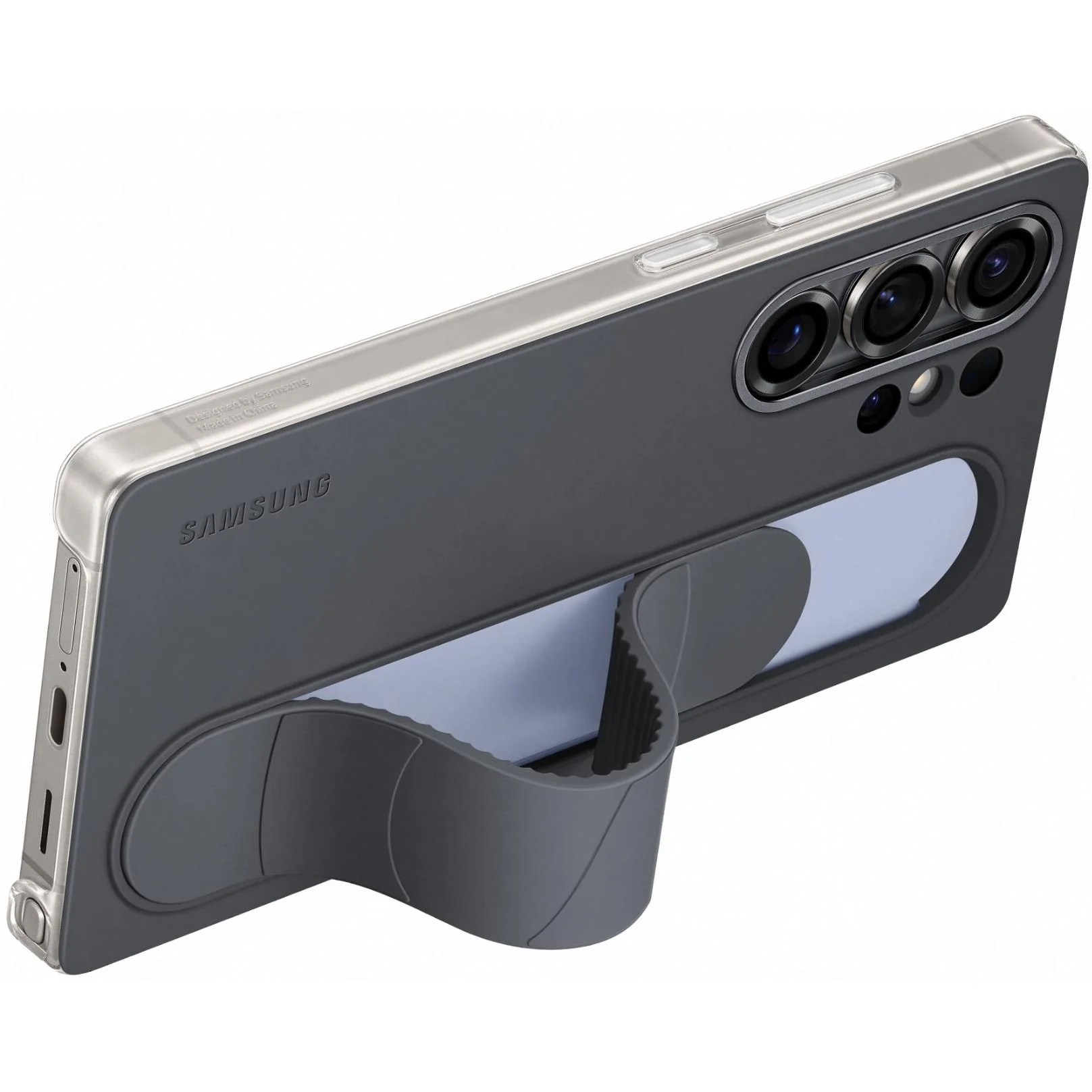 Samsung Standing Grip Case for Galaxy S25 Ultra (Black) - Image 2