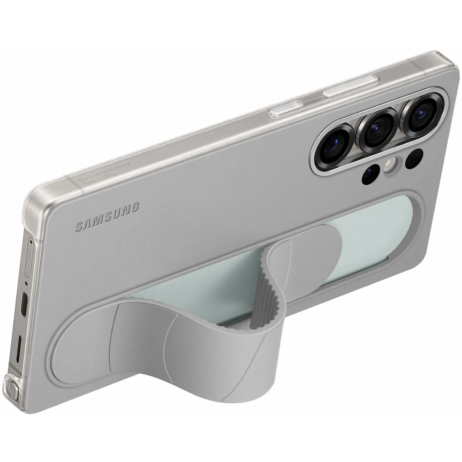 Samsung Standing Grip Case for Galaxy S25 Ultra (Grey) - Image 2