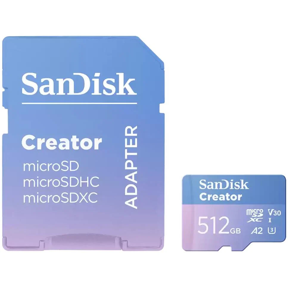 SanDisk Creator Micro SDXC UHS-I Card (512GB) - Image 2