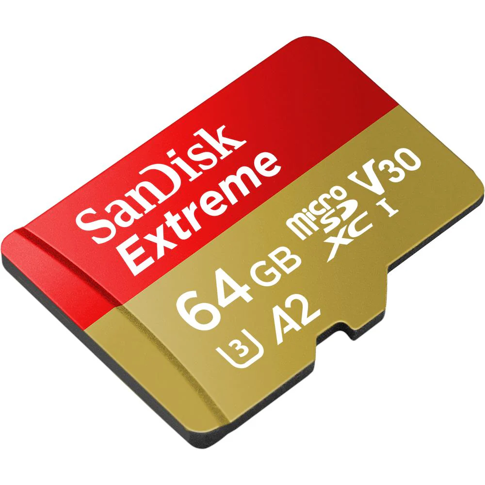 SanDisk Extreme MicroSDXC UHS-I Card with Adapter (64GB) - Image 2