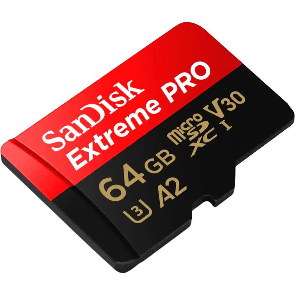 SanDisk Extreme Pro MicroSDXC UHS-I Card with Adapter (64GB) - Image 2