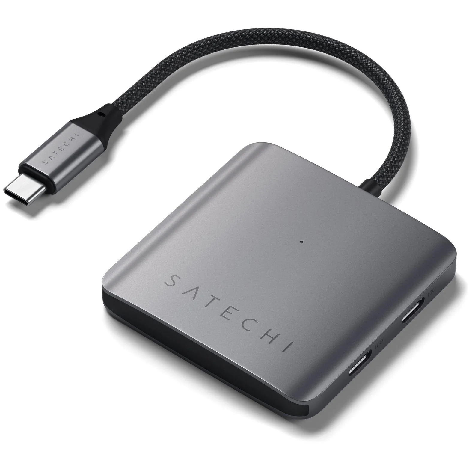 Satechi 4-Port USB-C Hub with PD (Space Grey) - Image 3