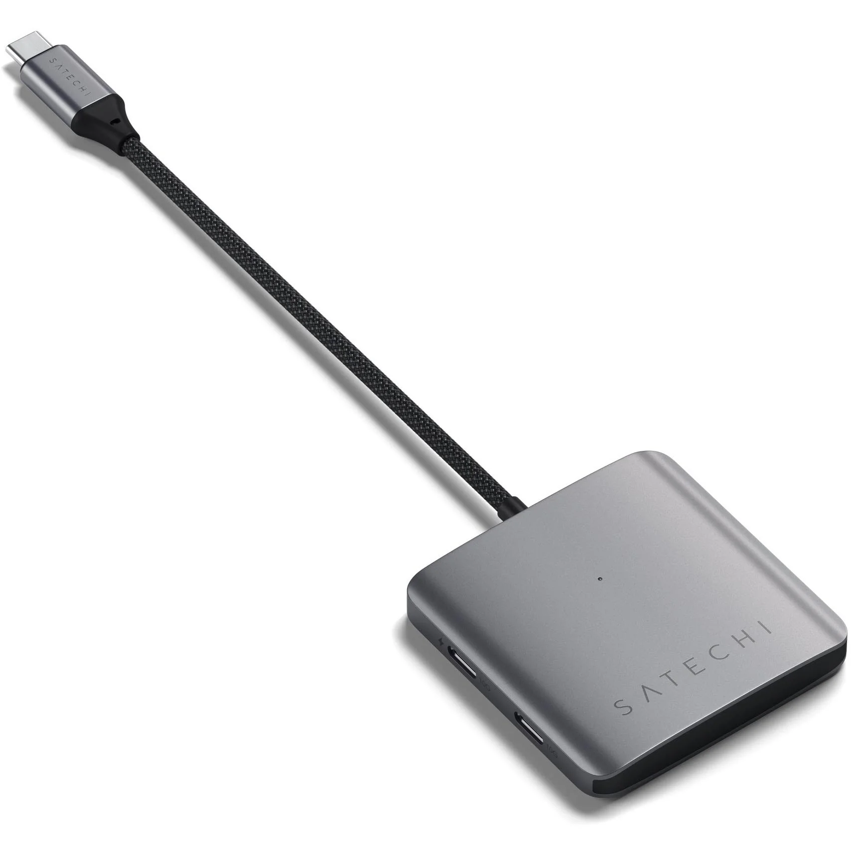 Satechi 4-Port USB-C Hub with PD (Space Grey) - Image 4