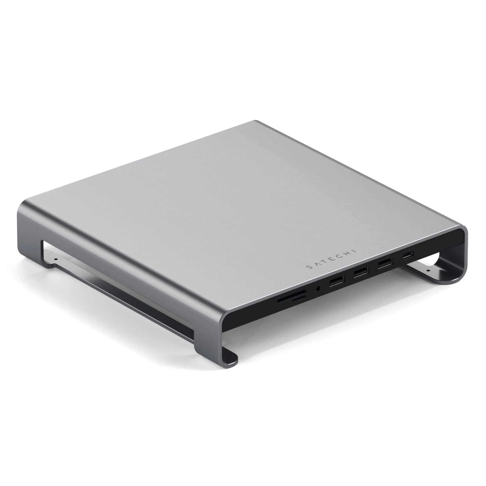 Satechi Aluminium Monitor Stand Hub for iMac (Space Grey) - Image 3