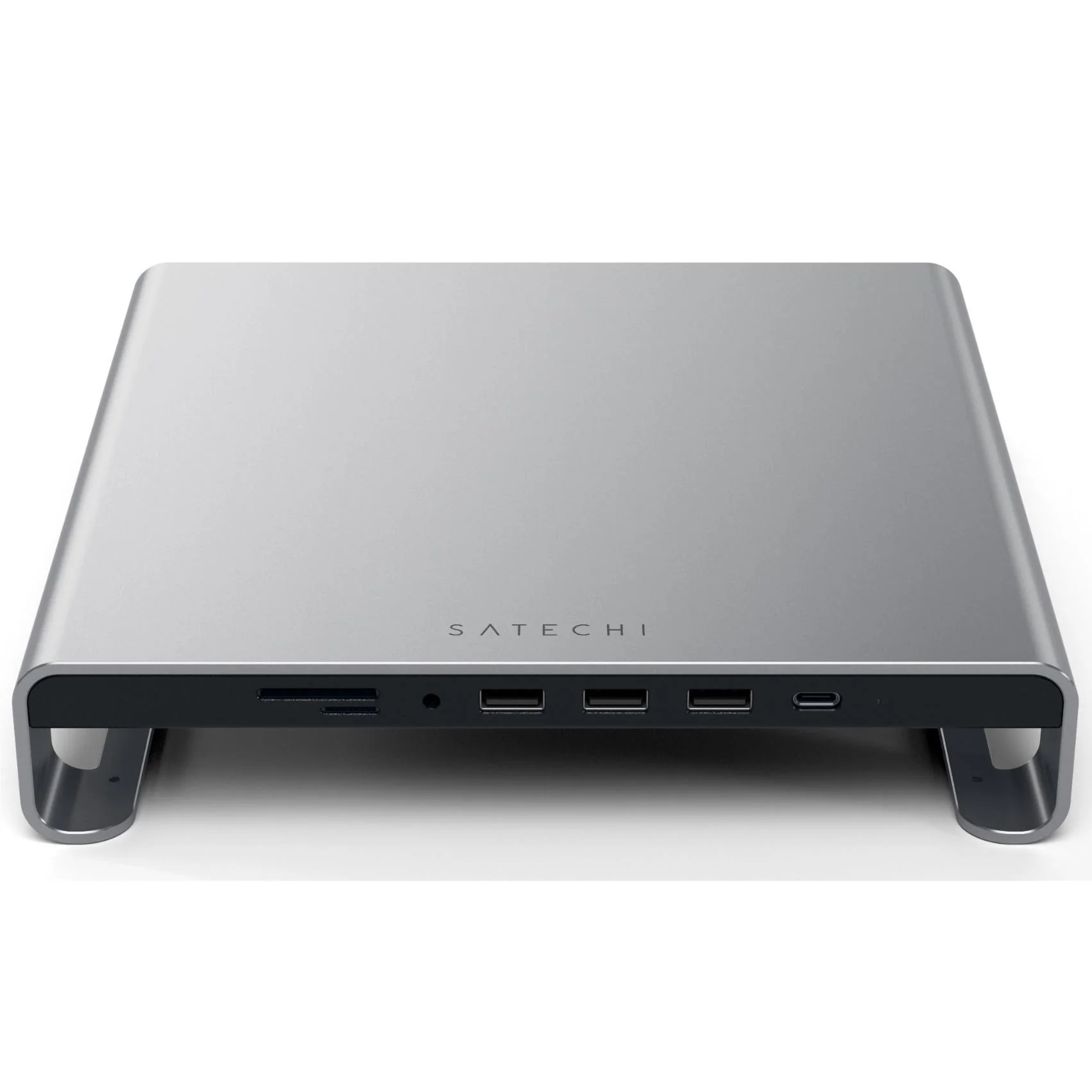Satechi Aluminium Monitor Stand Hub for iMac (Space Grey) - Image 5