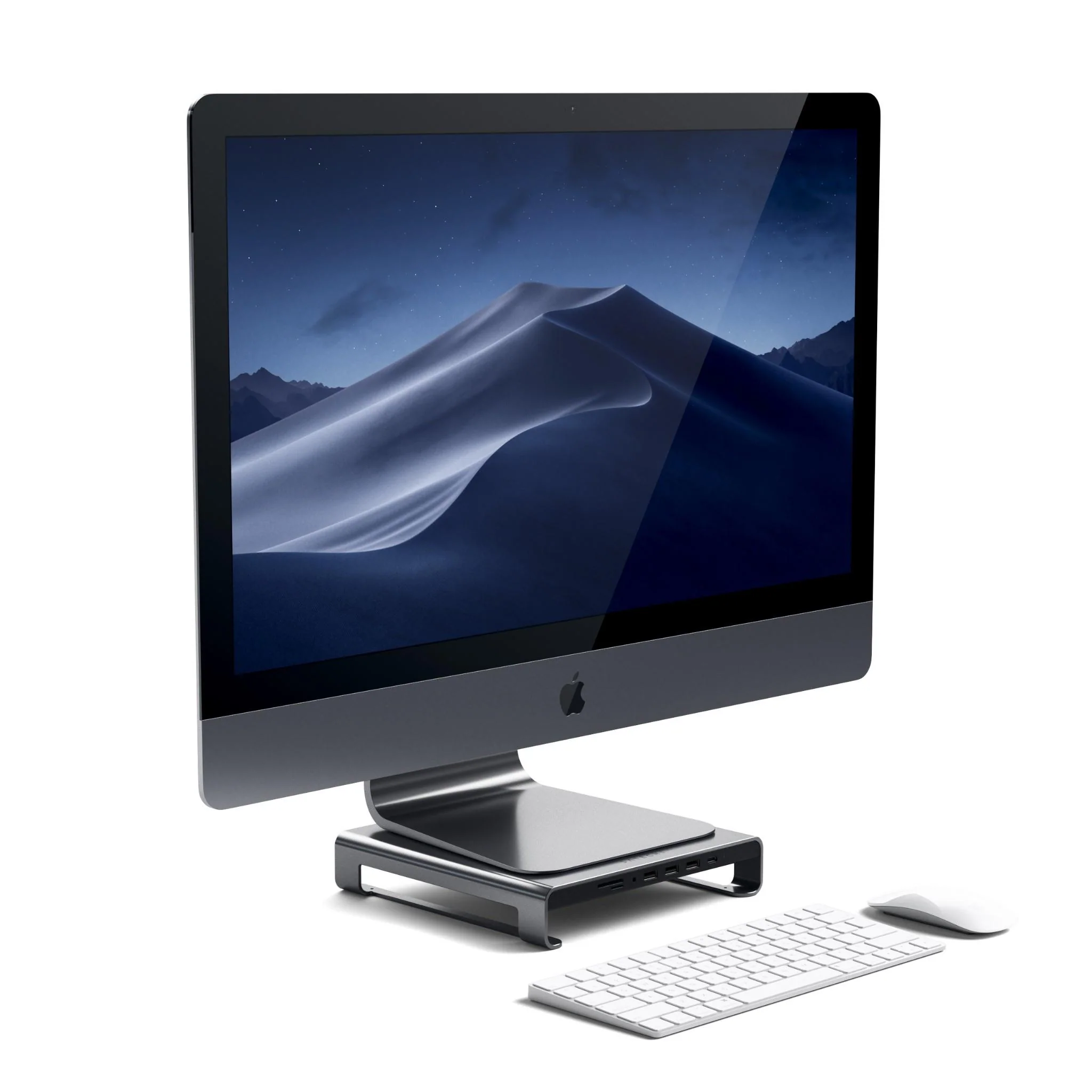 Satechi Aluminium Monitor Stand Hub for iMac (Space Grey) - Image 7