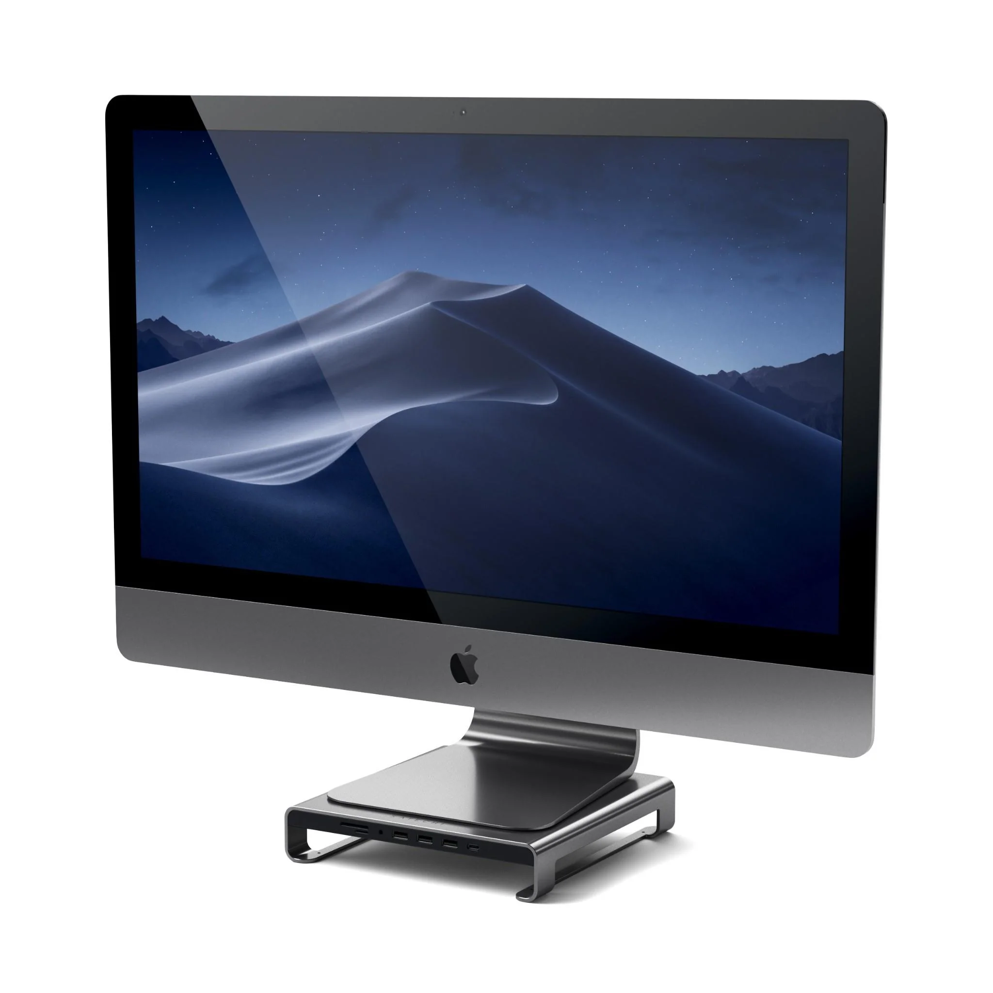 Satechi Aluminium Monitor Stand Hub for iMac (Space Grey) - Image 9