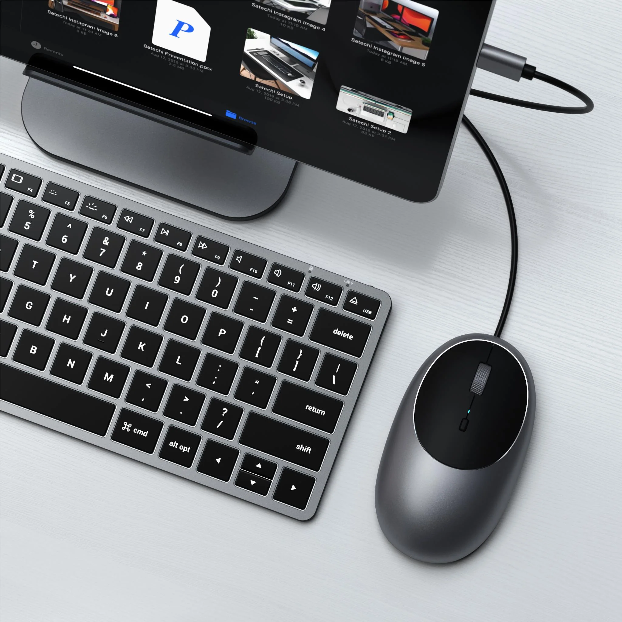 Satechi C1 USB-C Wired Mouse (Space Grey) - Image 6