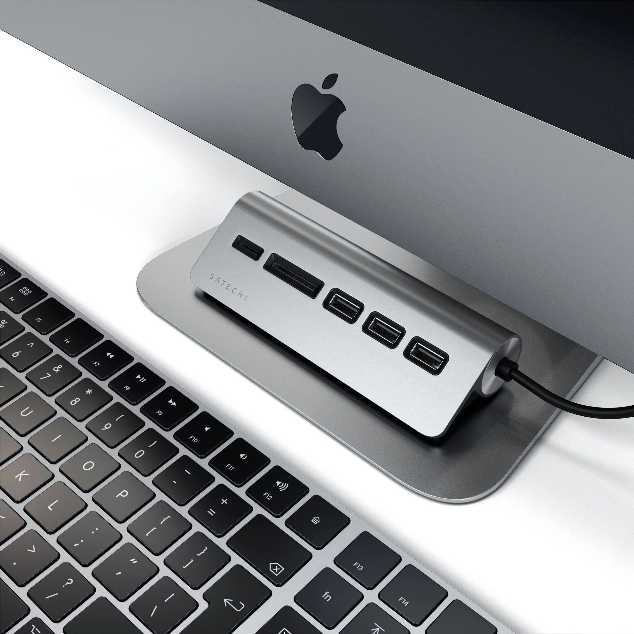 Satechi USB-C Combo Hub for Desktop (Space Grey) - Image 3