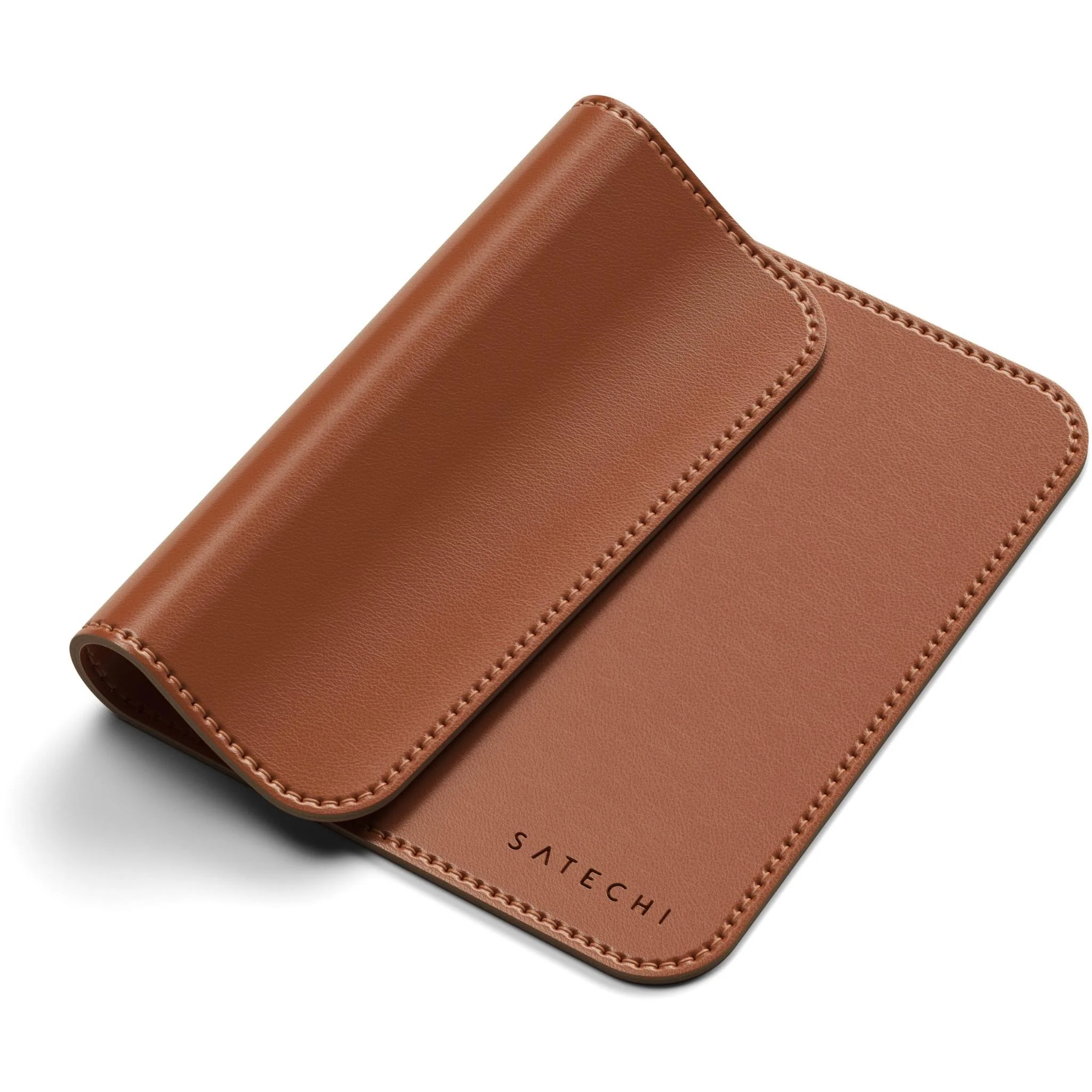 Satechi Vegan Leather Premium Mouse Pad (Brown) - Image 3