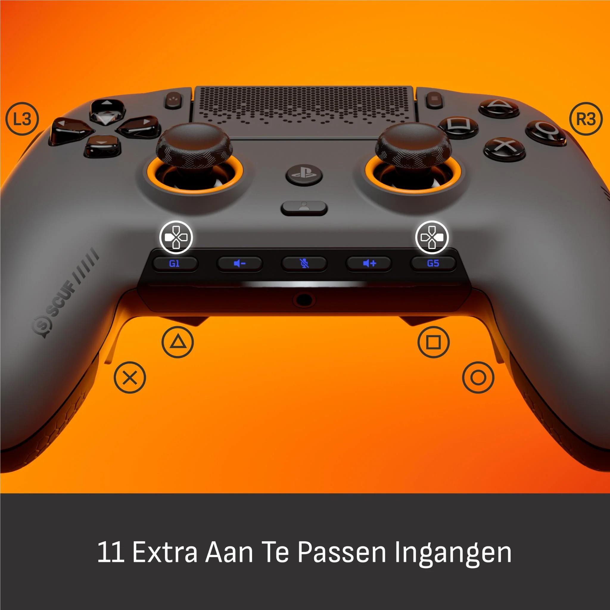 SCUFF Omega Wireless Preconfigured Controller for PS5 / PC (Steel Grey) - Image 5