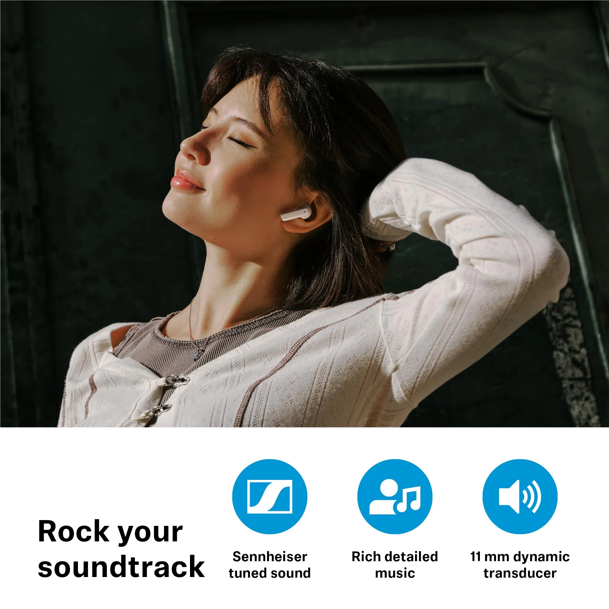 Sennheiser Accentum Open True Wireless In-Ear Headphones (Black) - Image 6