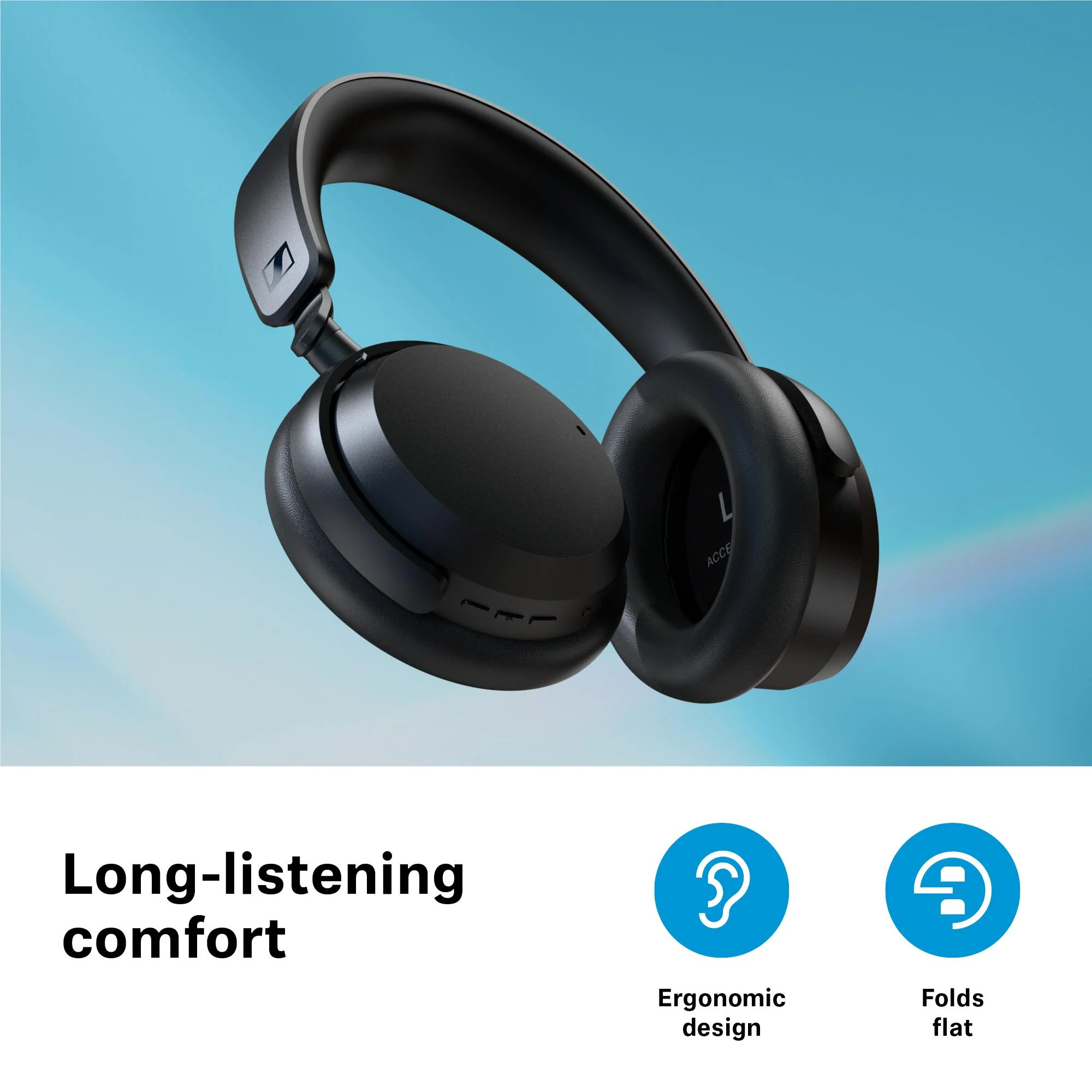 Sennheiser ACCENTUM Wireless Noise Cancelling Over-ear Headphones (White) - Image 7