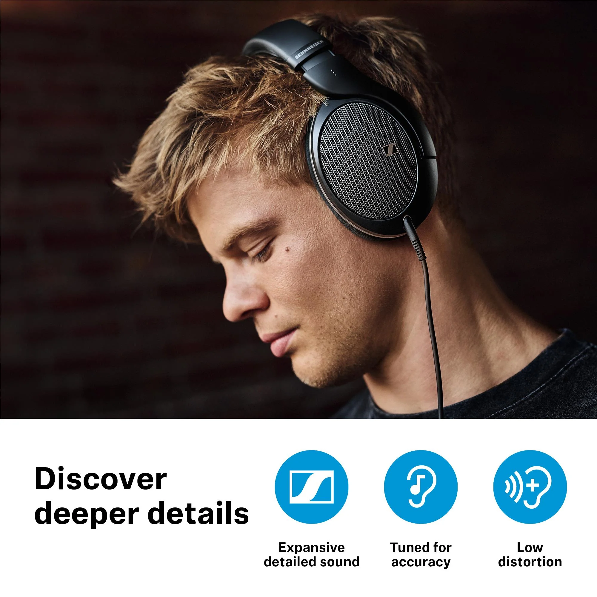 Sennheiser HD 550 Open Back Wired Over-Ear Headphones - Image 5