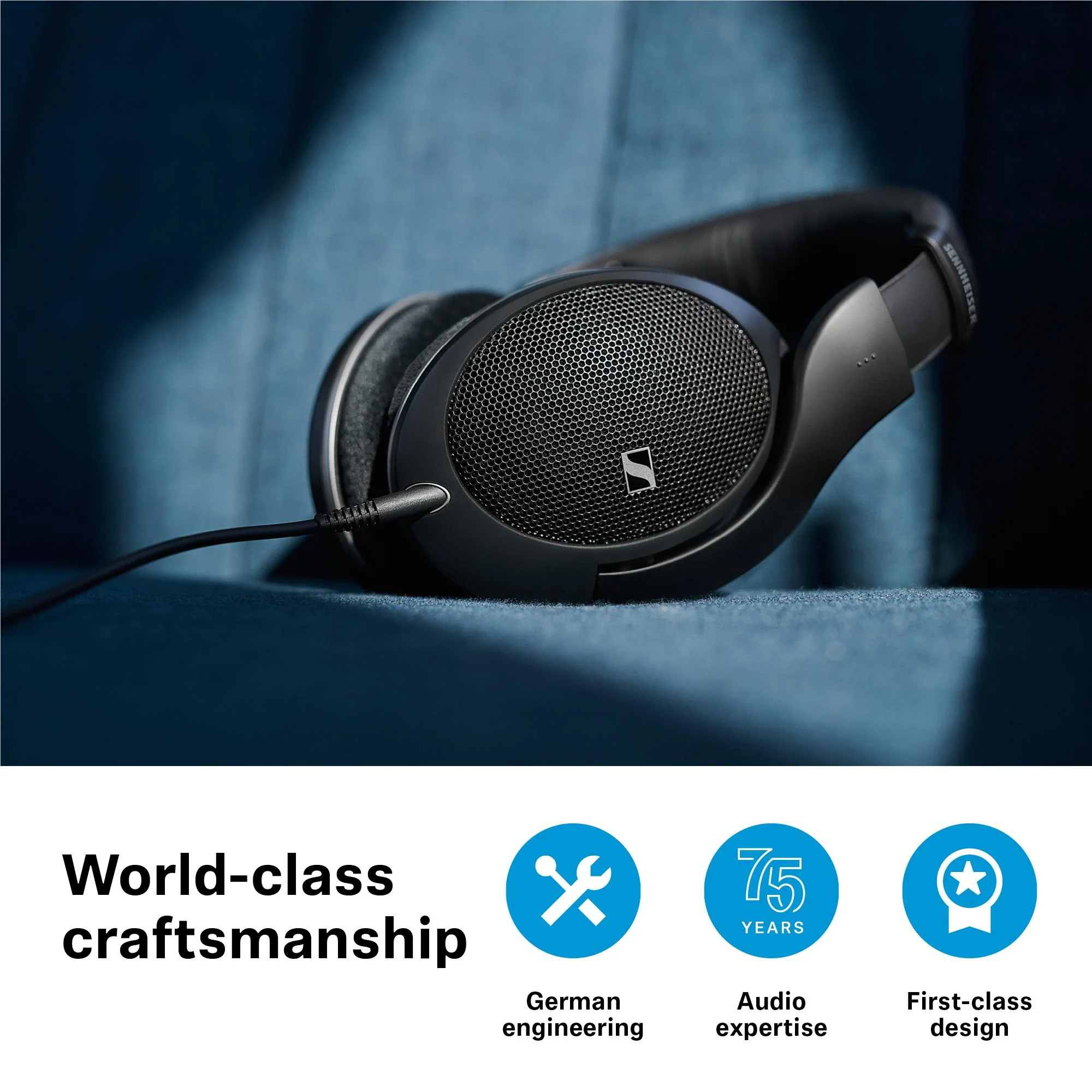 Sennheiser HD 550 Open Back Wired Over-Ear Headphones - Image 9