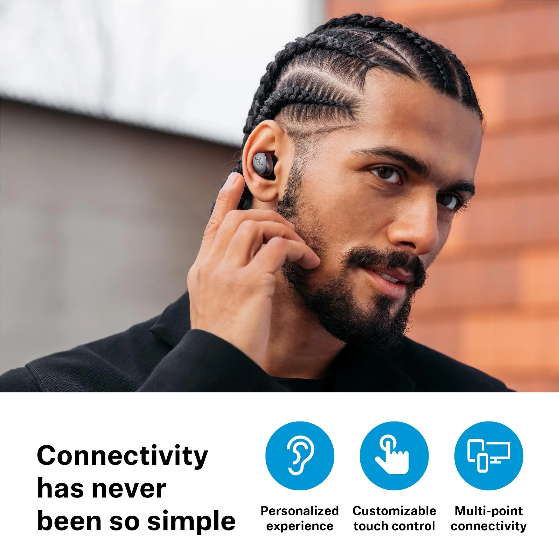 Sennheiser Momentum True Wireless 4 In-Ear Headphones (White Silver) - Image 8