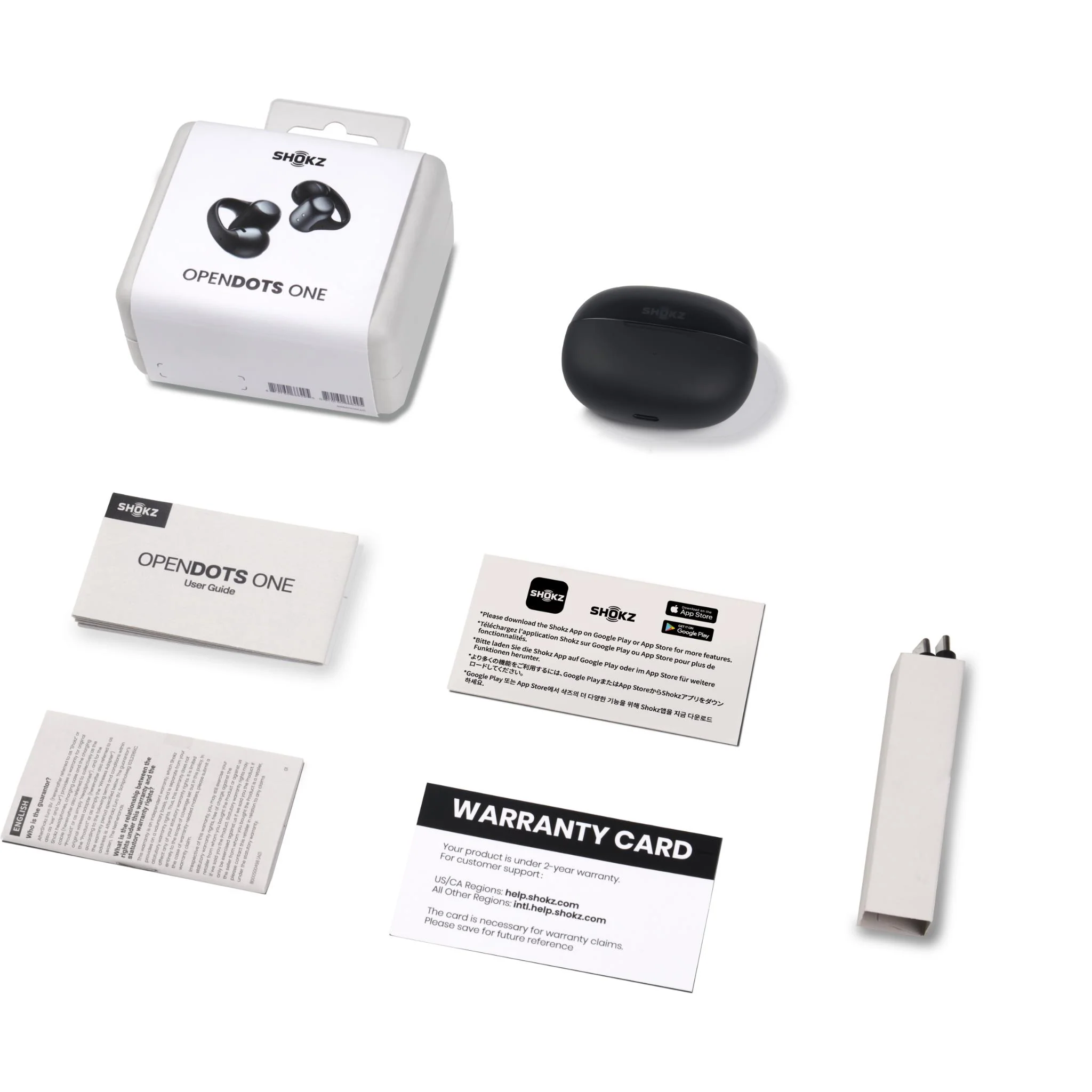 Shokz OpenDots One Open-Ear TWS Earbuds (Black) - Image 10