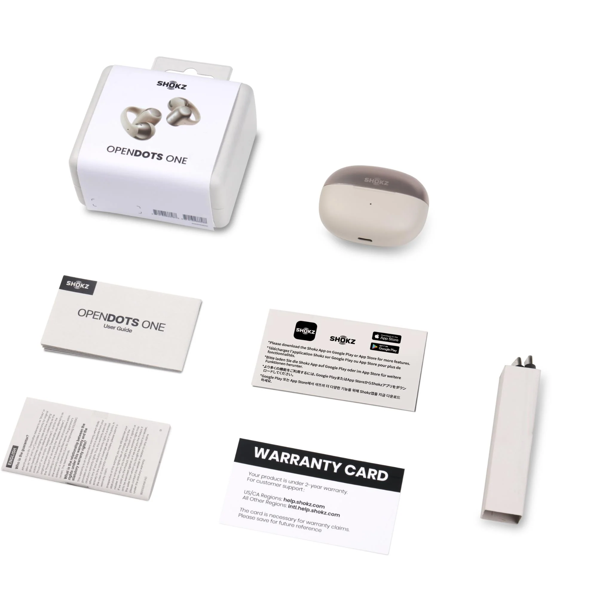 Shokz OpenDots One Open-Ear TWS Earbuds (Grey) - Image 10