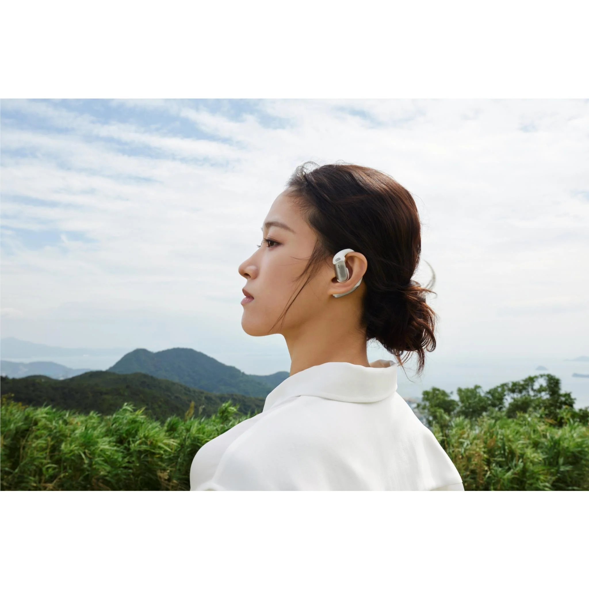 Shokz OpenFit Pro Wireless Open-Ear Headphones (White) - Image 5