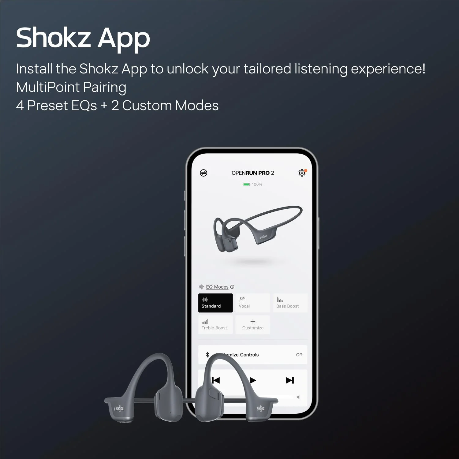 Shokz OpenRun Pro 2 Mini Open-Ear Headphones (Black) - Image 3