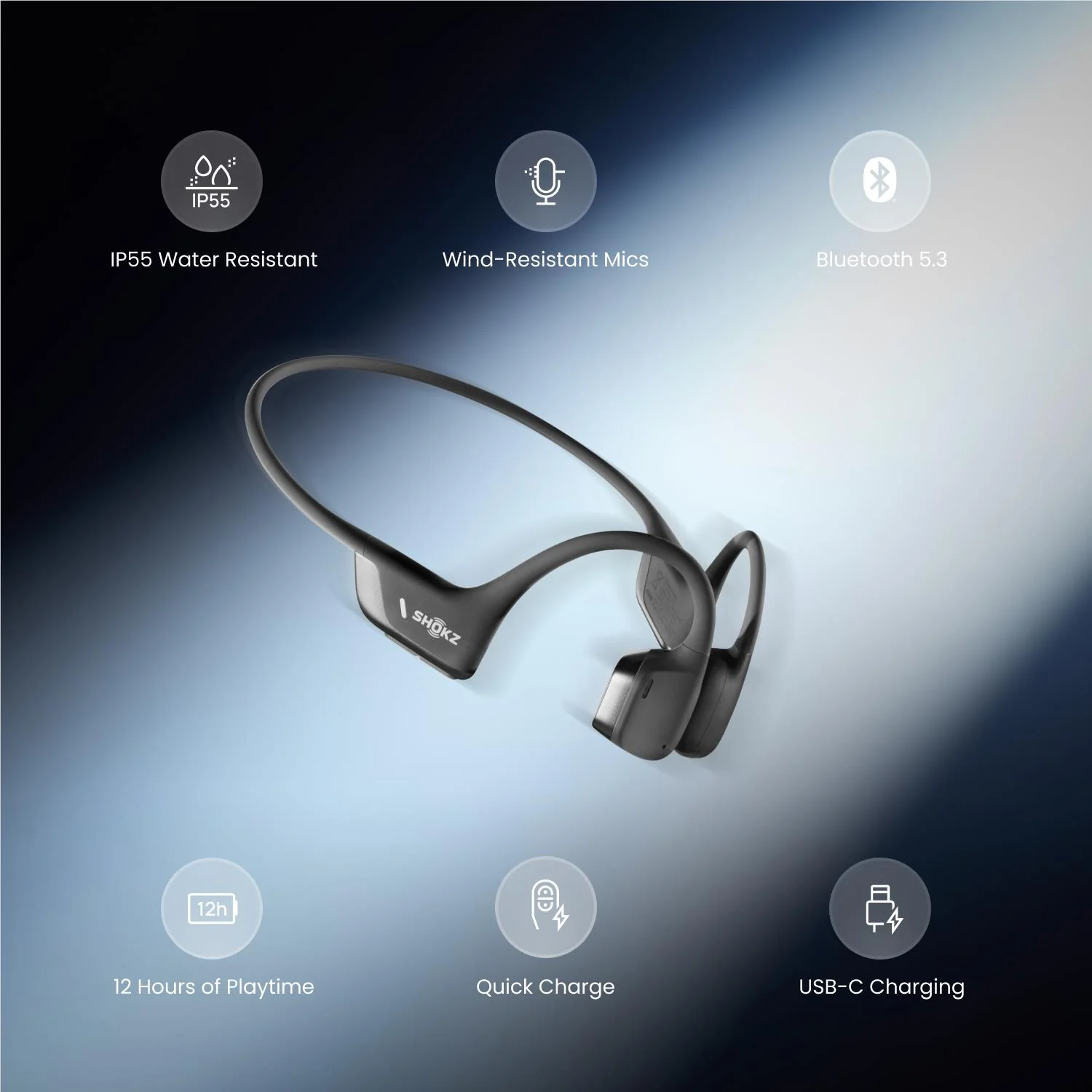 Shokz OpenRun Pro 2 Open-Ear Headphones (Black) - Image 6