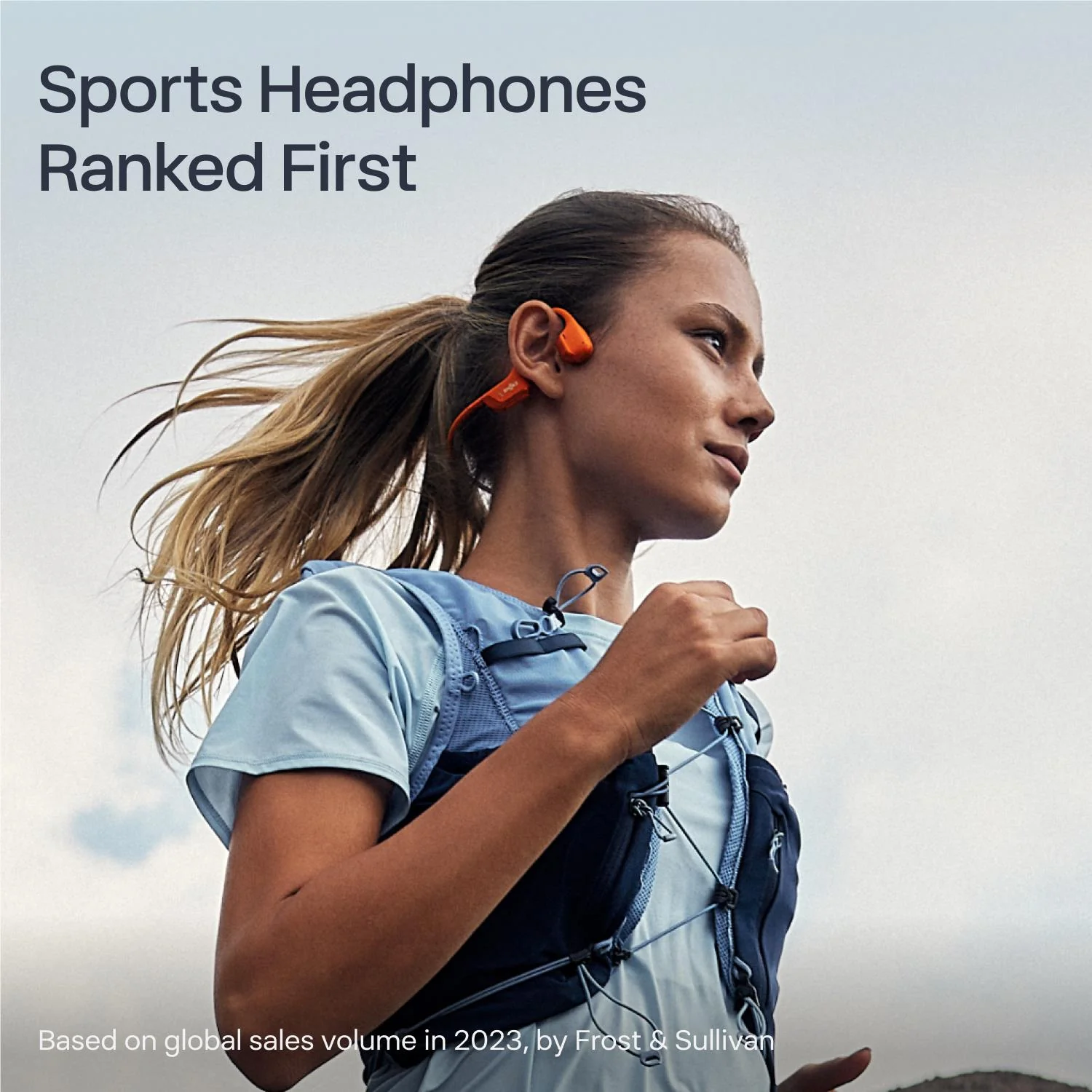 Shokz OpenRun Pro 2 Open-Ear Headphones (Orange) - Image 2