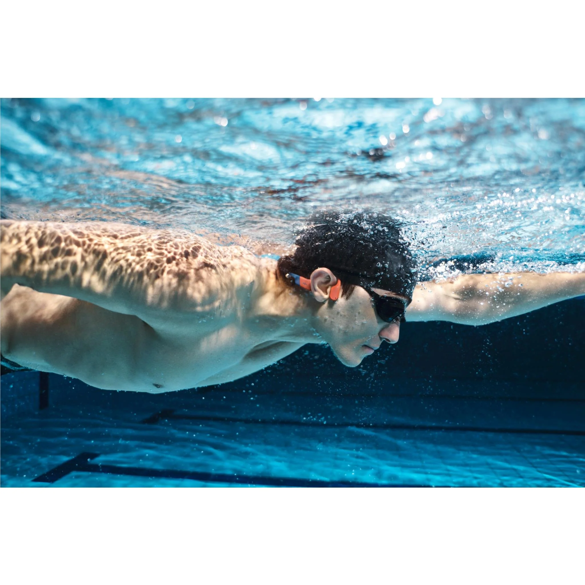 Shokz OpenSwim Pro Waterproof Bone Conduction Headphones (Red) - Image 11