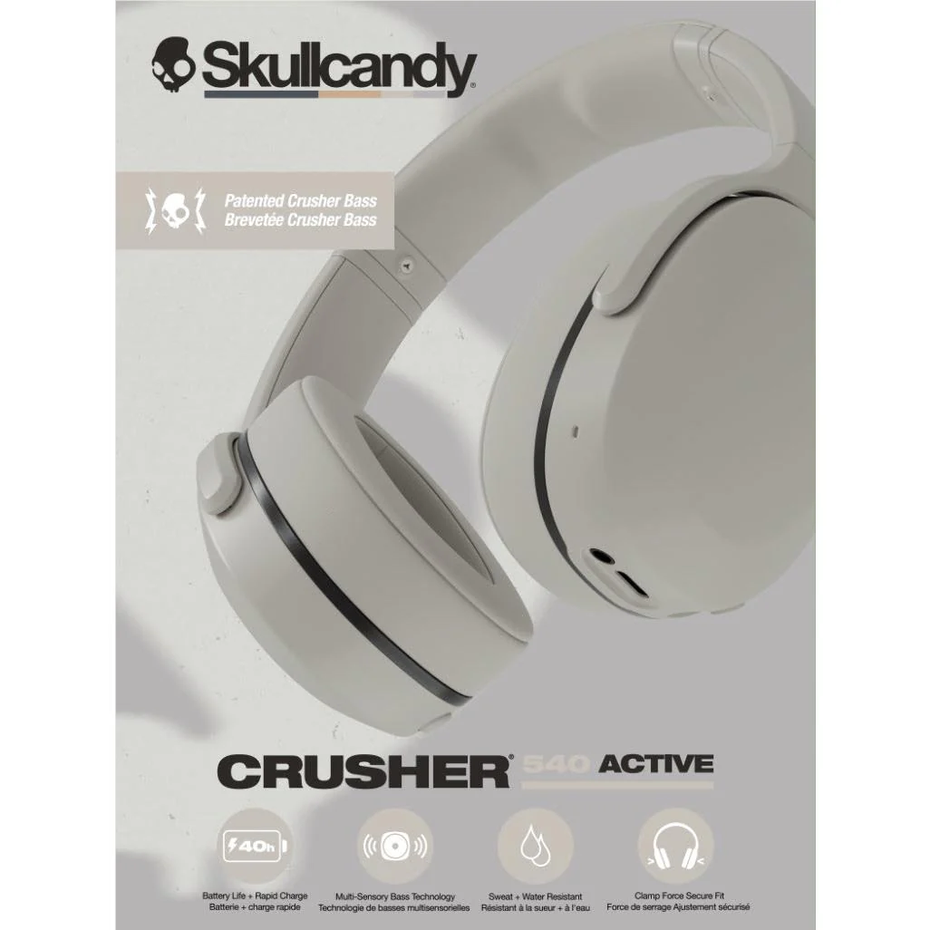 Skullcandy Crusher 540 Active Over-Ear Headphones (Concrete) - Image 9