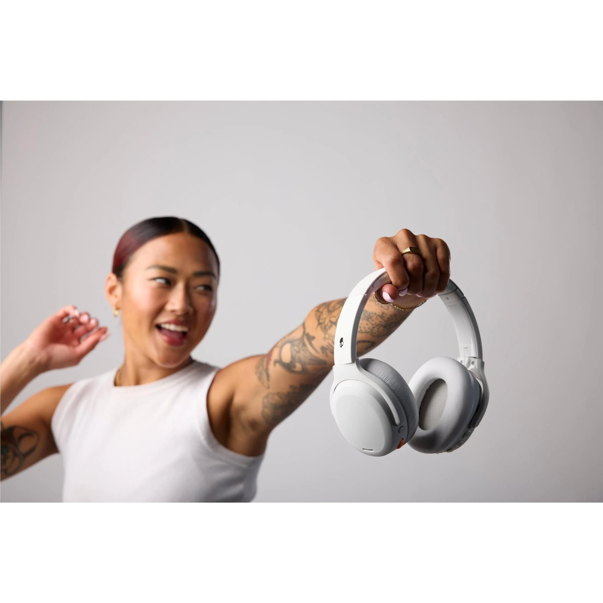 Skullcandy Crusher ANC 2 Wireless Over-Ear Headphones (Bone) - Image 7