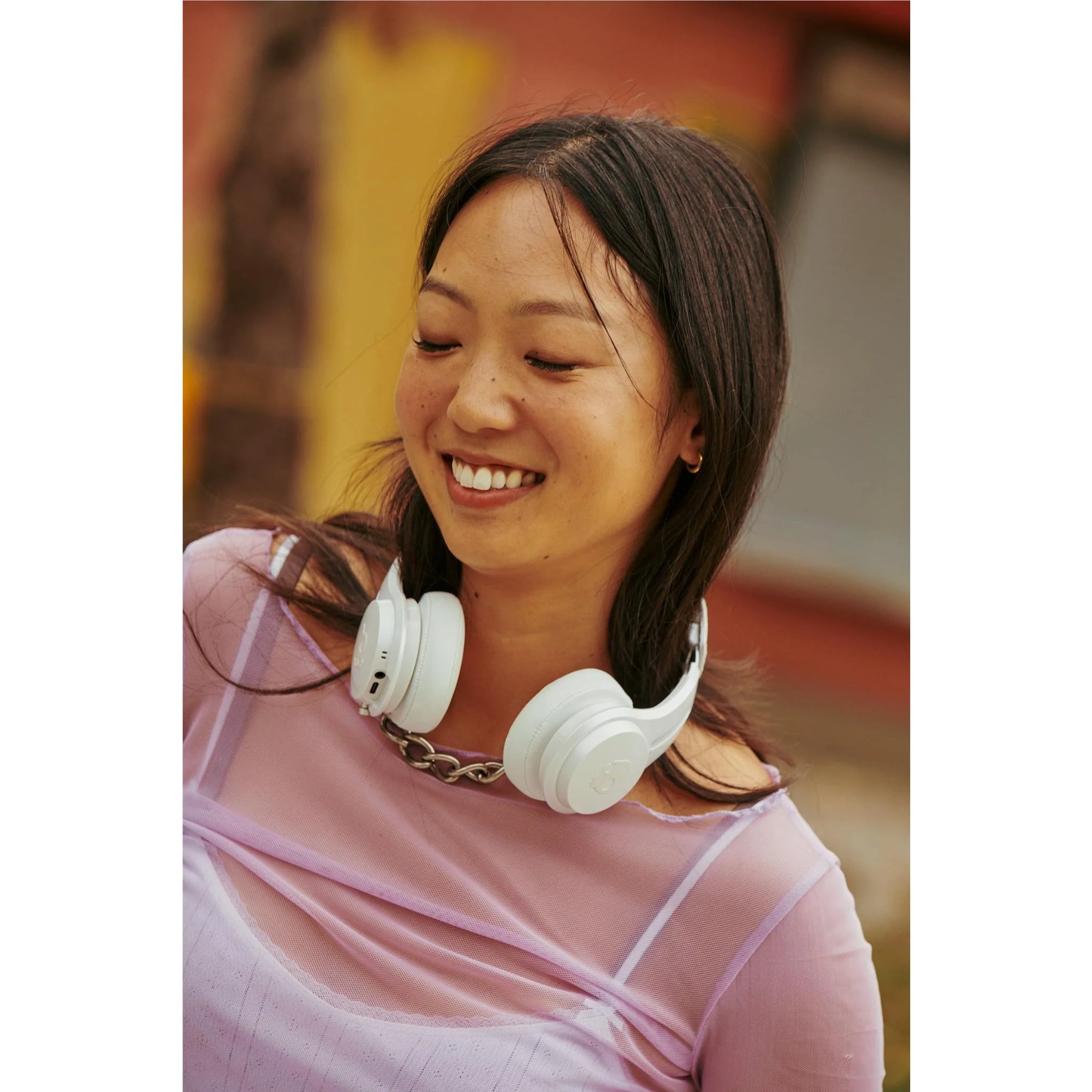 Skullcandy Icon ANC Wireless On-Ear Headphones (Bone Orange) - Image 9