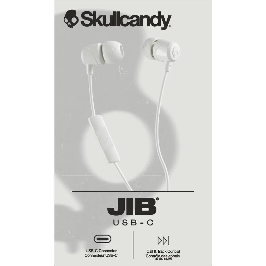 Skullcandy Jib USB-C Wired In-ear Headphones (Bone) - Image 4
