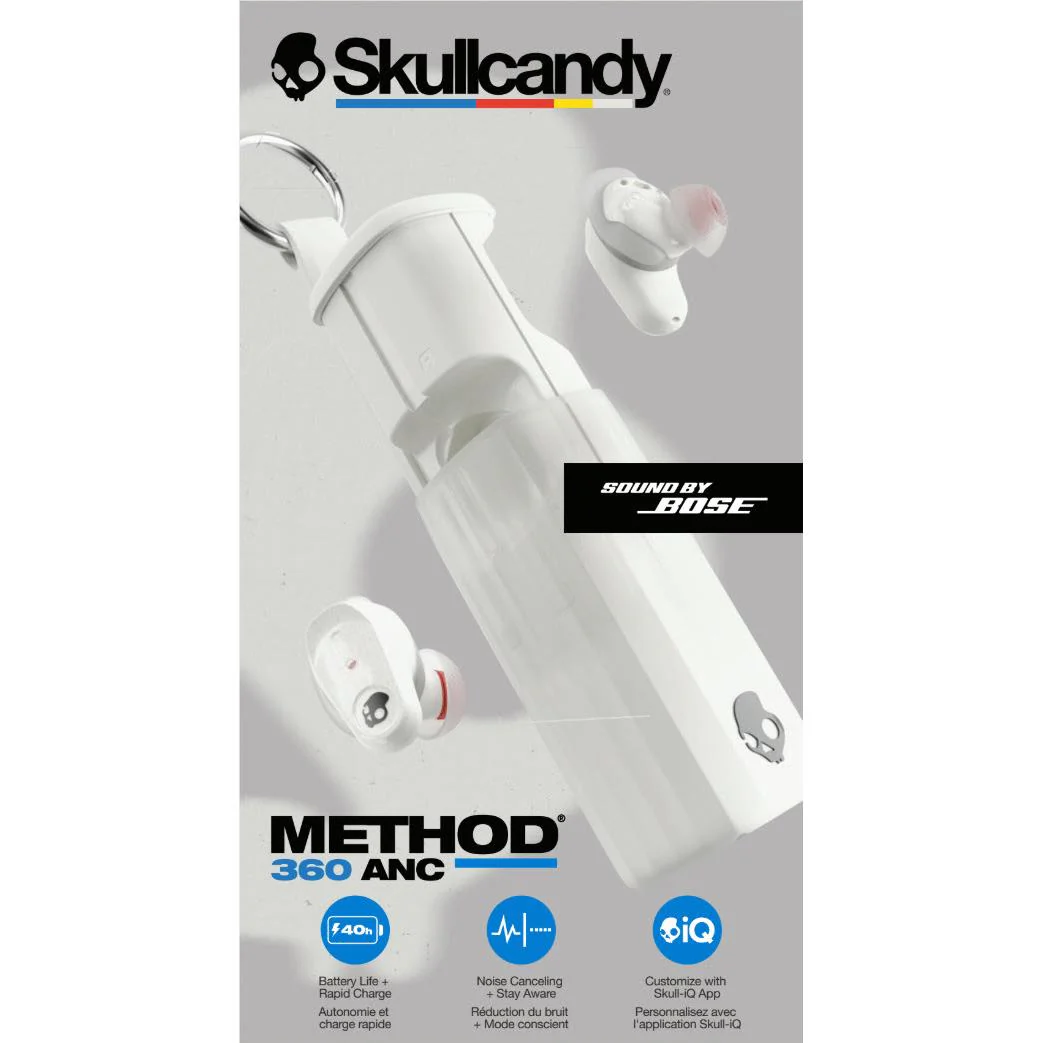 Skullcandy Method 360 ANC Sound by Bose Wireless Earbuds (Bone) - Image 8